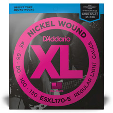 D'addario D'addario EXL170-5 Bass Strings Light 5 String 45-130