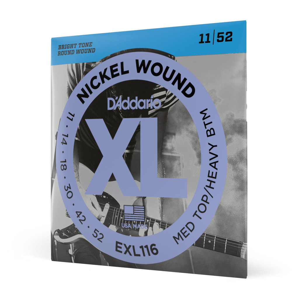 D'addario D'addario EXL116 Electric Strings Med Top/Hvy Btm 11-52