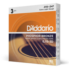 D'addario D'Addario Ej15 3D - 3 Pack