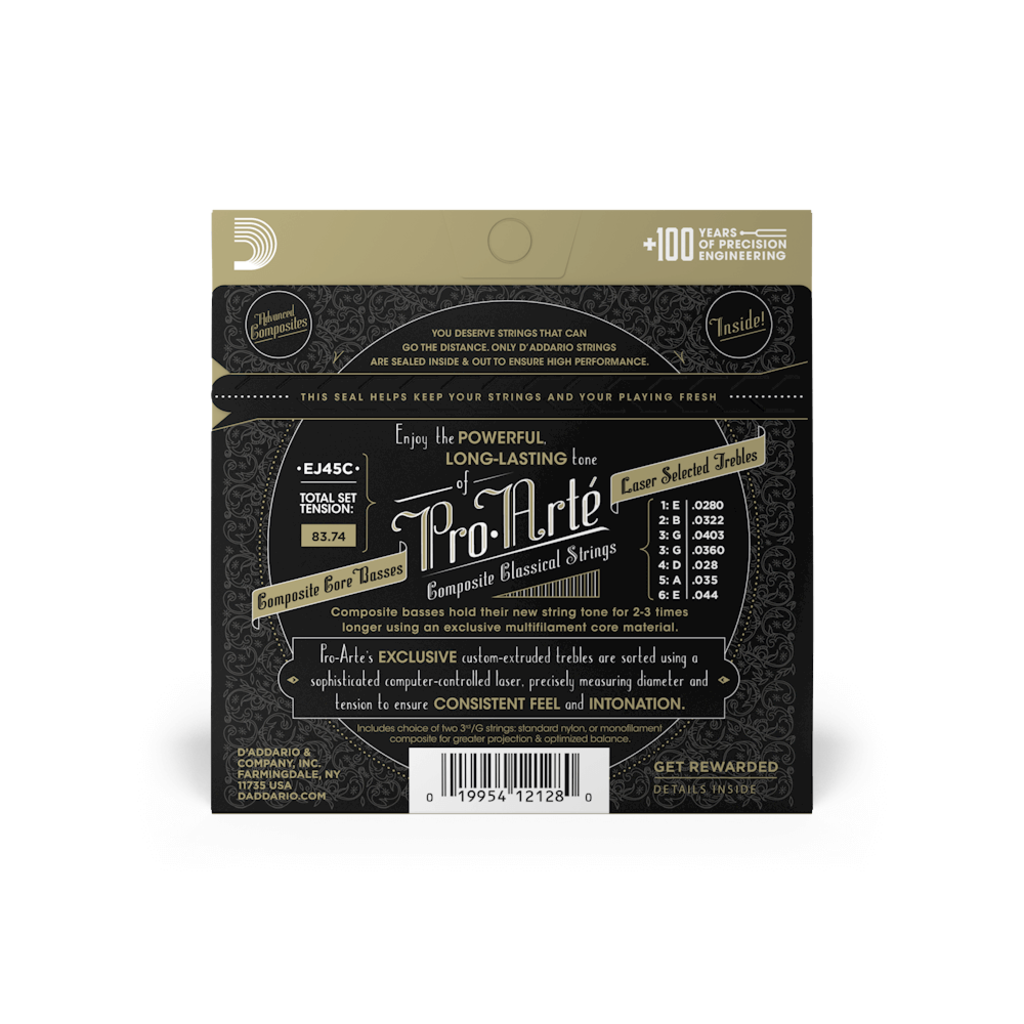 D'addario D'Addario Ej45C Classical Composite Normal