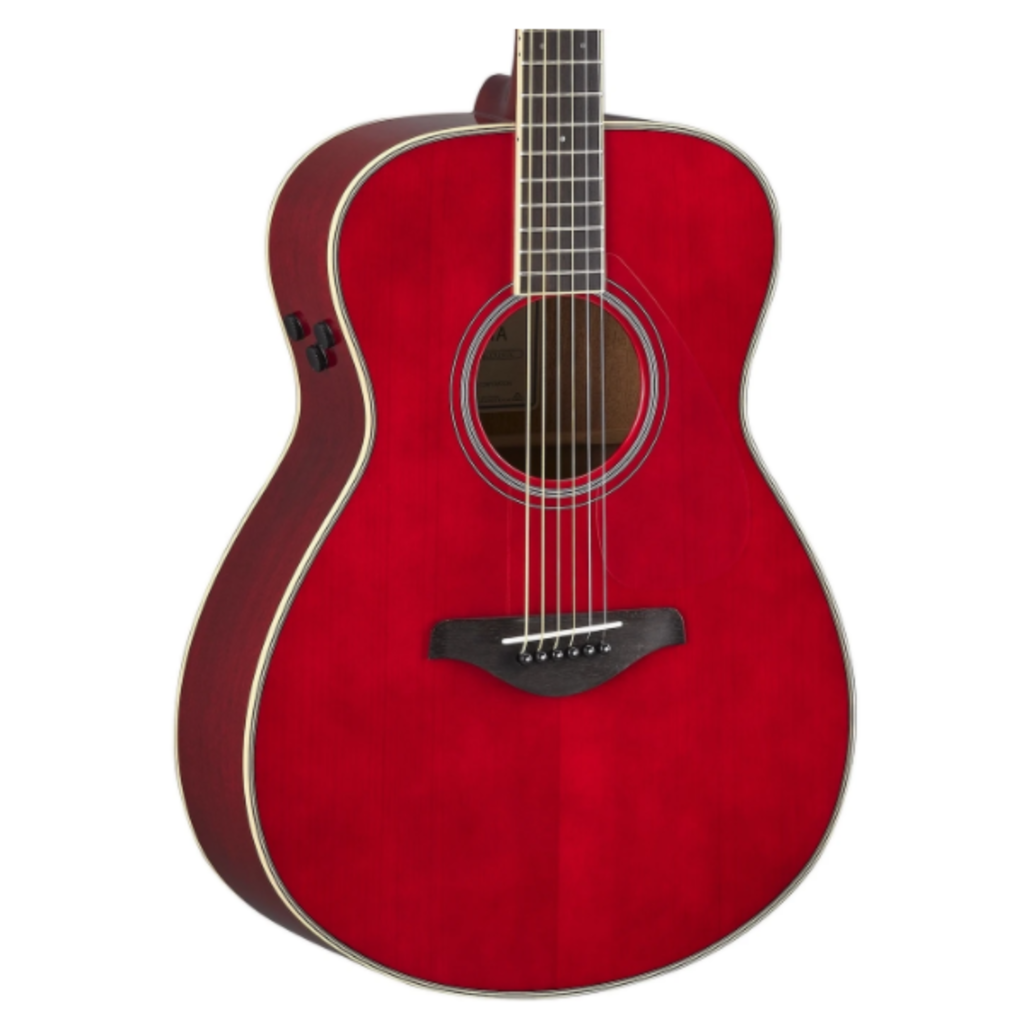 Yamaha Yamaha FSTA RR TransAcoustic  Concert Body Guitar Ruby Red