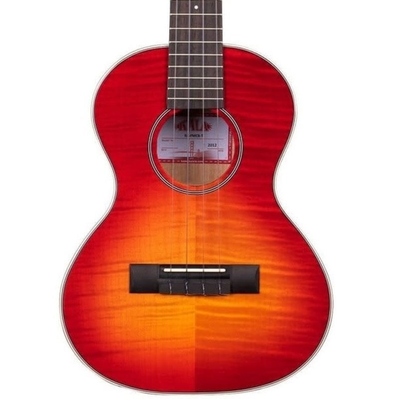 Kala Kala Gloss Flame Maple Cherry Burst Tenor Ukulele KA-FMCB-T