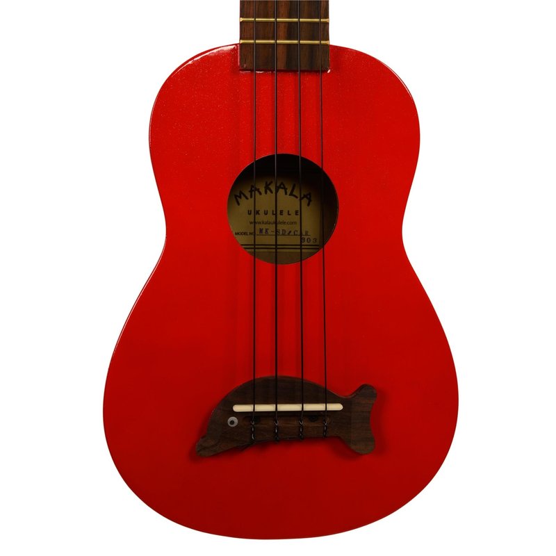 Kala Makala Soprano Dolphin Ukulele Red MK-SD-CAR