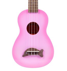 Kala Makala Soprano Dolphin Ukulele Pink Burst MK-SD-PKBURST