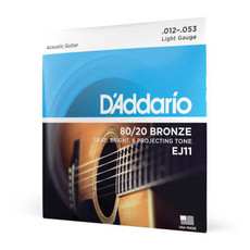 D'addario D'Addario EJ11 Acoustic Light Strings 80/20 Bronze  Light 12-53