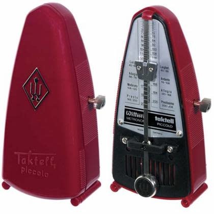 Métronome mécanique Wittner Taktell Piccolo Rouge Rubis 834