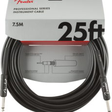 Fender Fender 25' Professional Series Instrument Cable Black  Straight/Straight