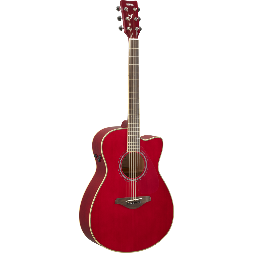 Yamaha Yamaha FSCTA RR TransAcoustic  Cutaway Guitar Ruby Red