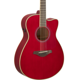 Yamaha Yamaha FSCTA RR TransAcoustic  Cutaway Guitar Ruby Red