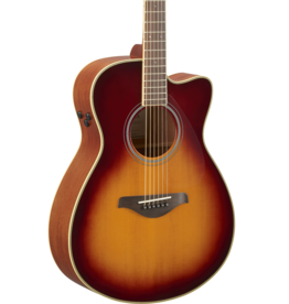 Yamaha Yamaha FSCTA BS TransAcoustic  Cutaway Guitar Brown Sunburst