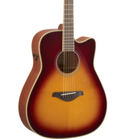 Yamaha Yamaha FGCTA BS TransAcoustic  Cutaway Guitar Brown Sunburst