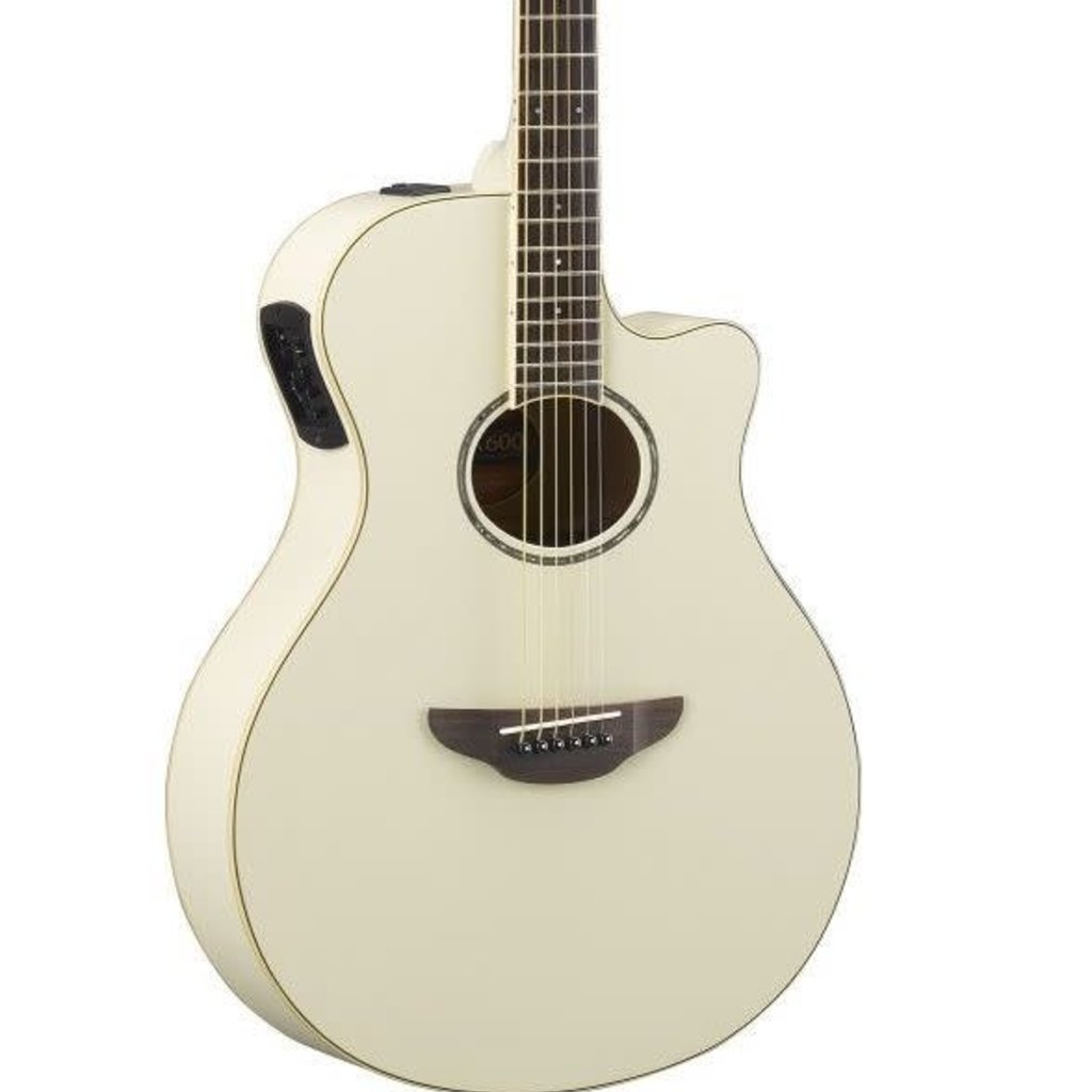 Yamaha Yamaha APX600 VW Electric Acoustic Guitar Vintage White