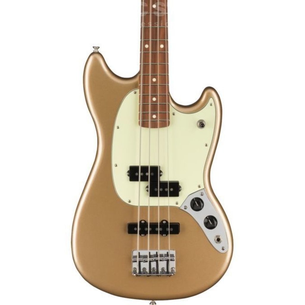 Fender Fender Mustang Bass PJ PF - Fire Mist Gold