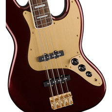Fender Fender Squier 40th Anniversary Jazz Bass Gold Edition - Ruby Red Metallic