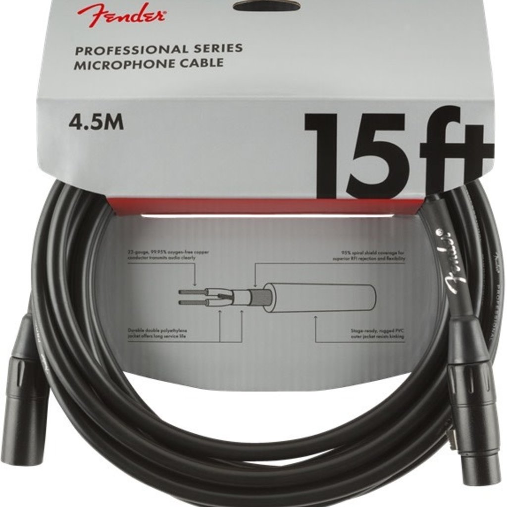 Fender Fender 15' Pro Microphone Cable