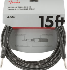 Fender Fender Pro Instrument Cable 15ft Gray Tweed