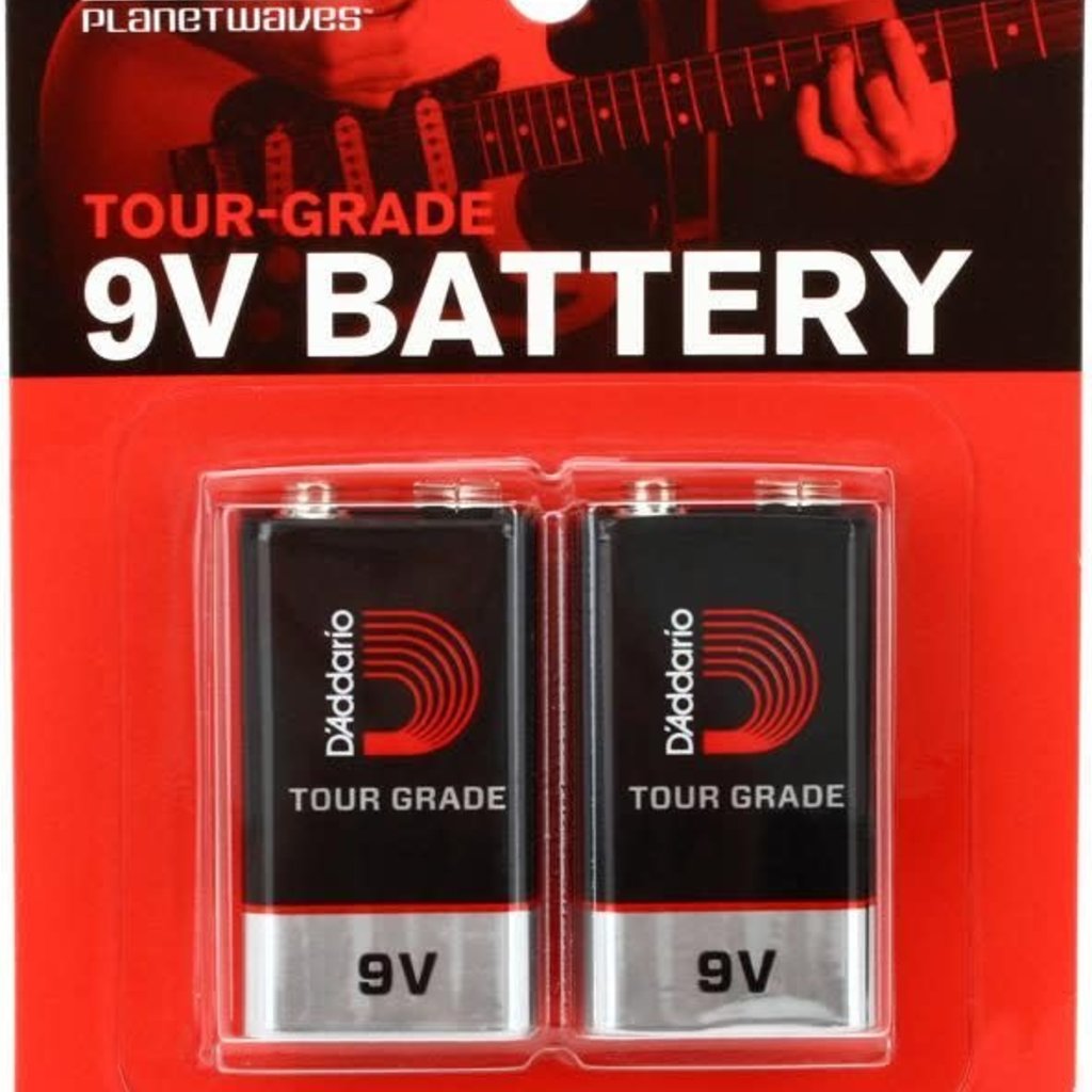 D'addario 9V Battery - 2 Pack.PW-9V-02