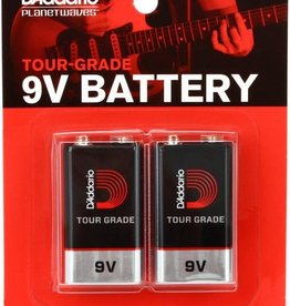 D'addario 9V Battery - 2 Pack.PW-9V-02