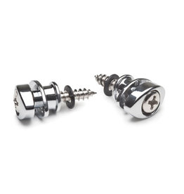 D'addario D'addario Chrome Elliptical Endpins Strap Buttons PWEEP02