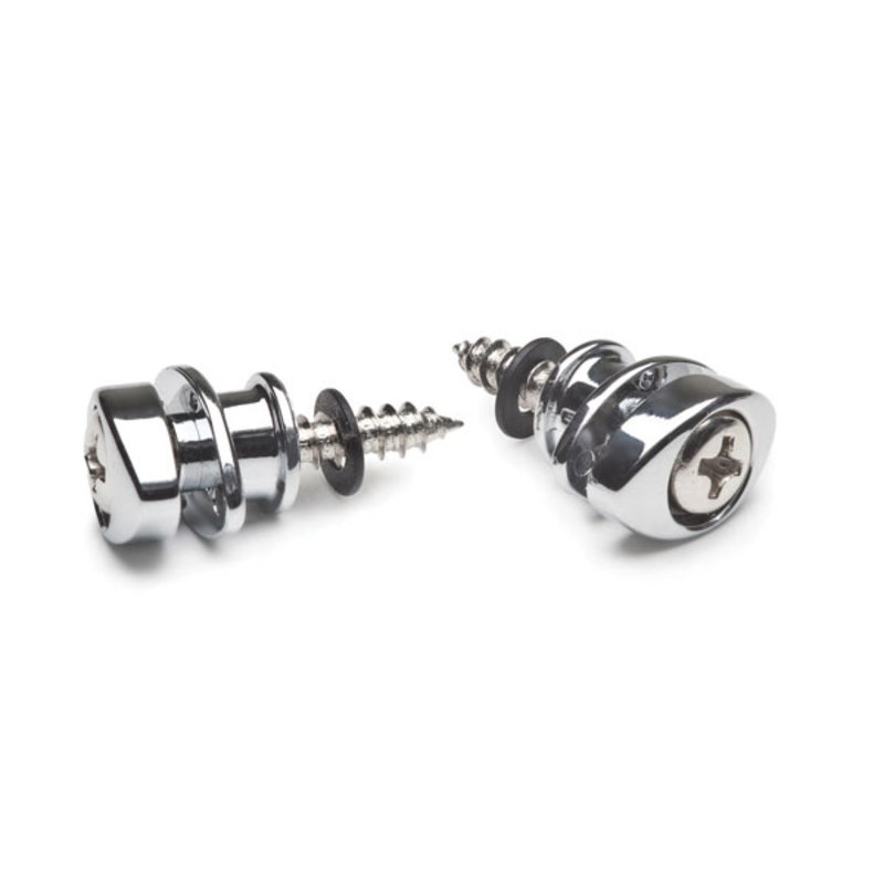 D'addario D'addario Chrome Elliptical Endpins Strap Buttons PWEEP02