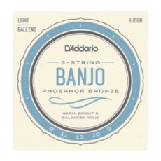 D'addario D'Addario EJ69B Banjo Phosphor Bronze Stings - Light Ball End