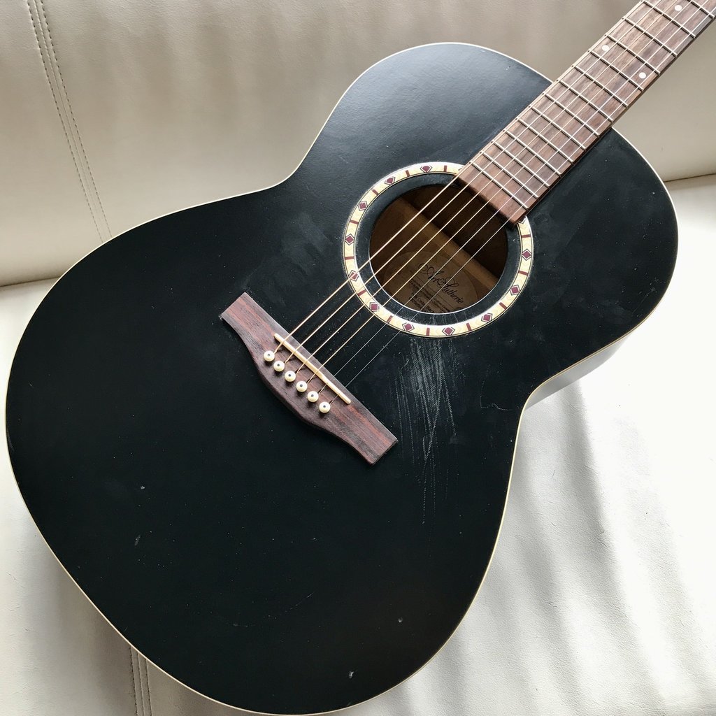 Art and Lutherie Used A&L Folk Cedar Black Acoustic