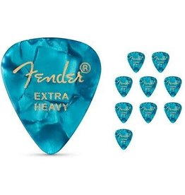 Fender Fender Premium Celluloid Picks 351 Shape Ocean Turquoise - 12 Extra Heavy