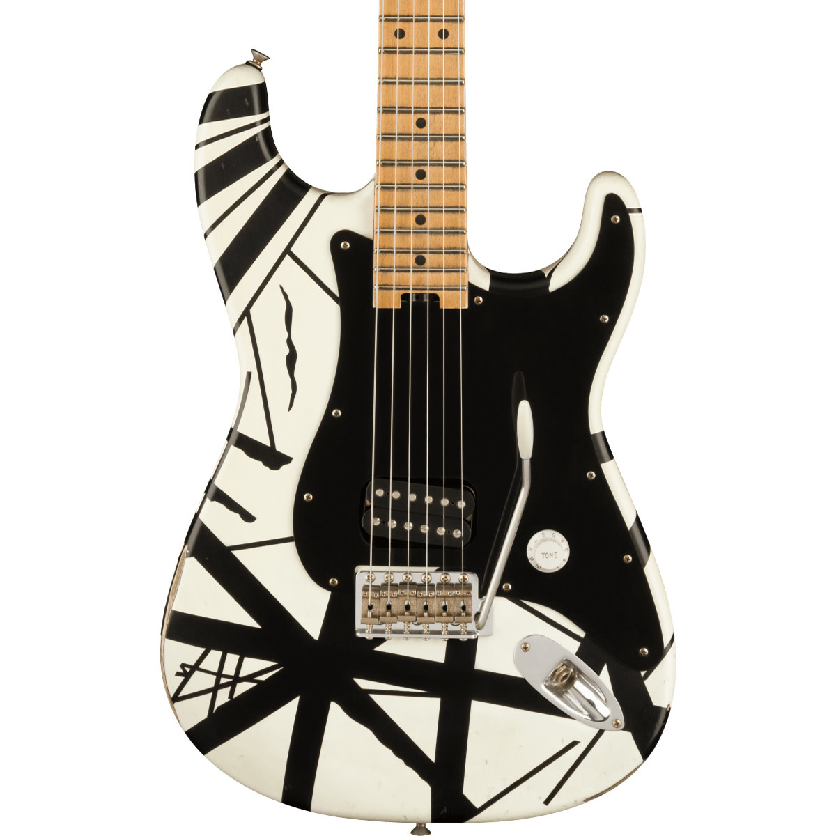 Black and 2024 white evh guitar