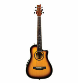 BeaverCreek BCRB501CE Travel Size Acoustic-Electric Guitar Sunburst