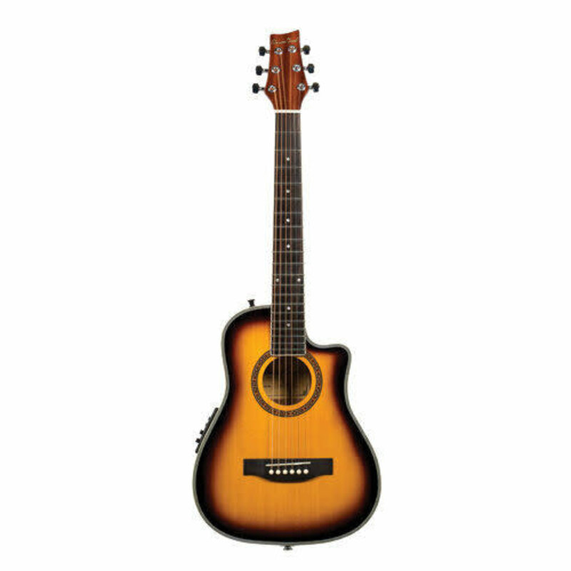 BeaverCreek BCRB501CE Travel Size Acoustic-Electric Guitar Sunburst