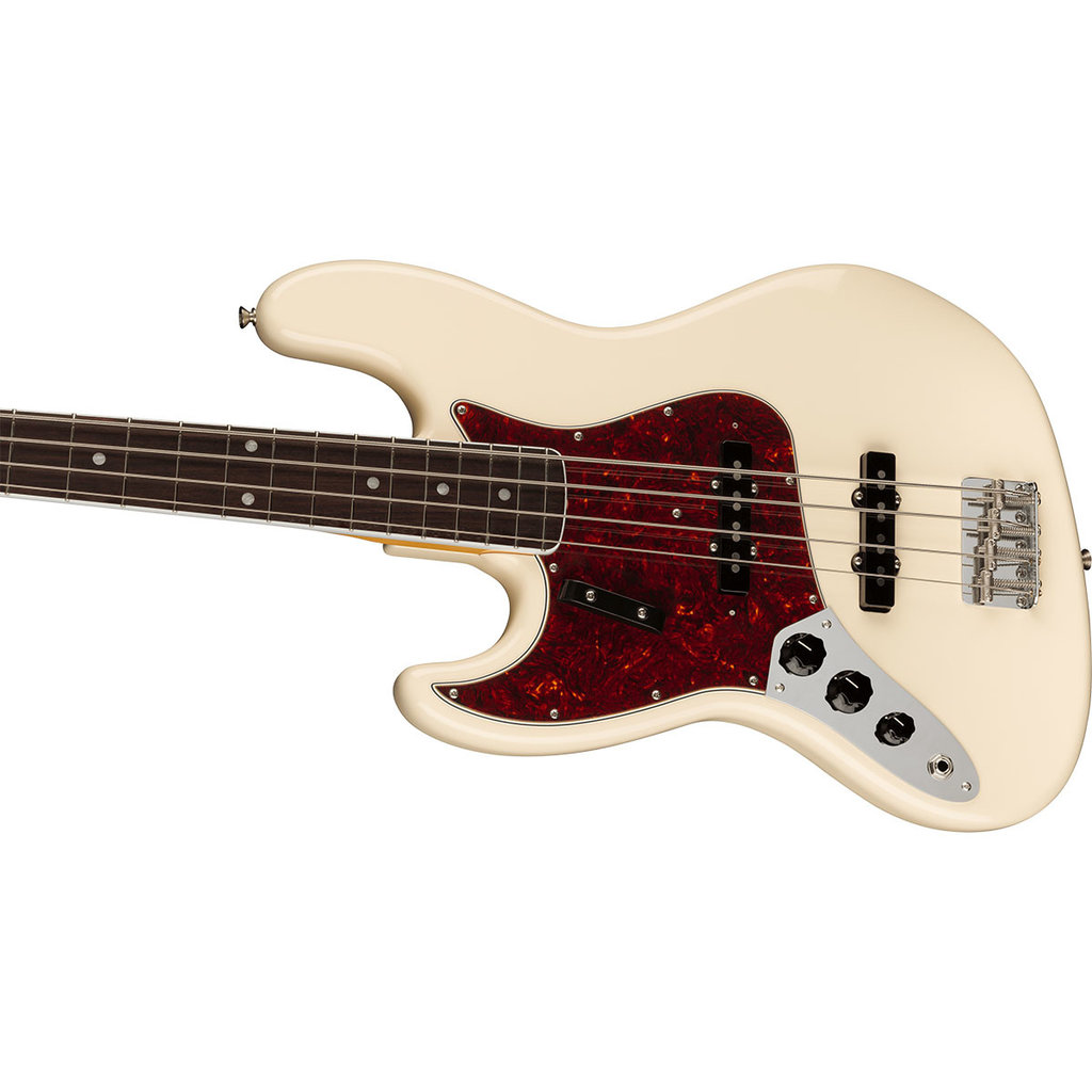 Fender Fender American Vintage II 1966 Jazz Bass Left Hand - RW,  Olympic White