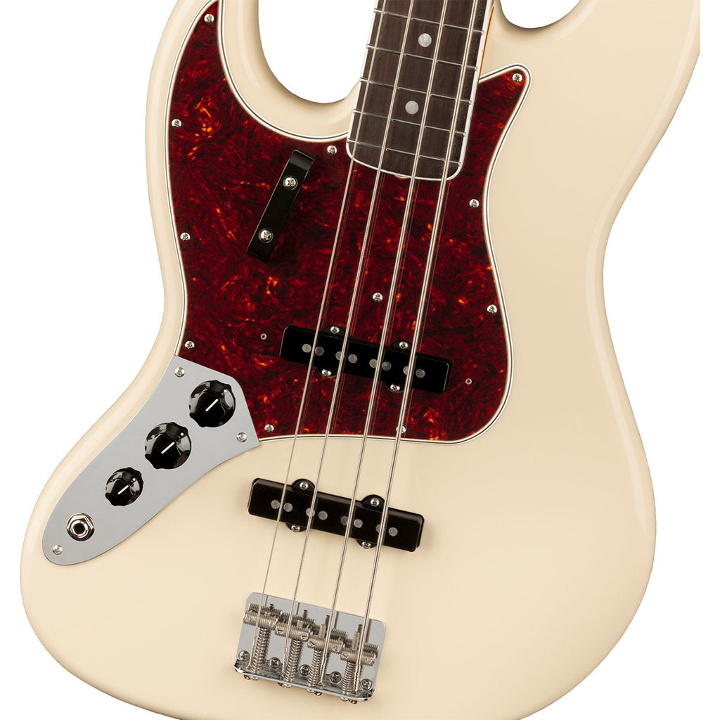 Fender Fender American Vintage II 1966 Jazz Bass Left Hand - RW,  Olympic White