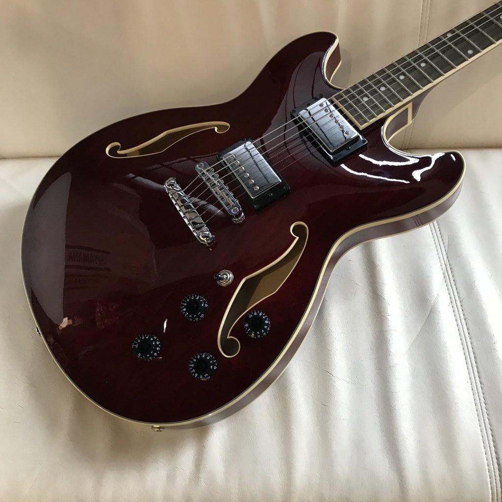 茄子紺 Ibanez AS73 TCR セミアコ ギター LH レフティ lefty - 通販