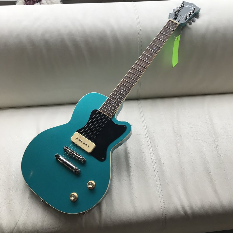 Consignment/Used Jay Smith Single Cutaway P90 Teal w/Gig bag