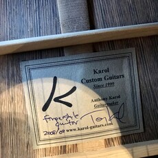 Consignment/Used Karol Custom Acoustic Guitar - 'Finger Style' 2008/2009 w/Hard Case
