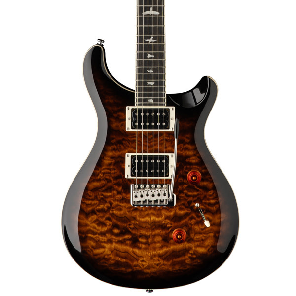 PRS SE Custom 24 サンバースト PRS SE Custom 24 Quilt Black Gold Sunburst - KAOS Music Centre