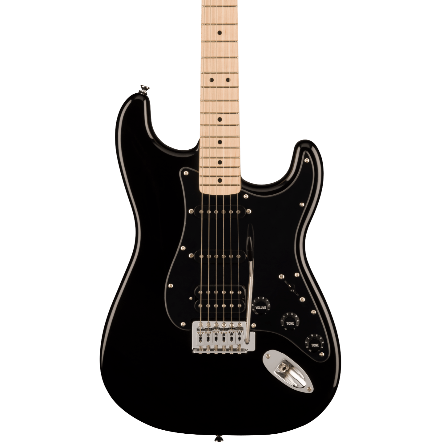 Squier Standard Stratocaster FMT Ebony Transparent - Centre