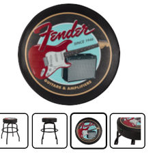 Fender Fender Guitars & Amps Pick Holder Barstool, 25"