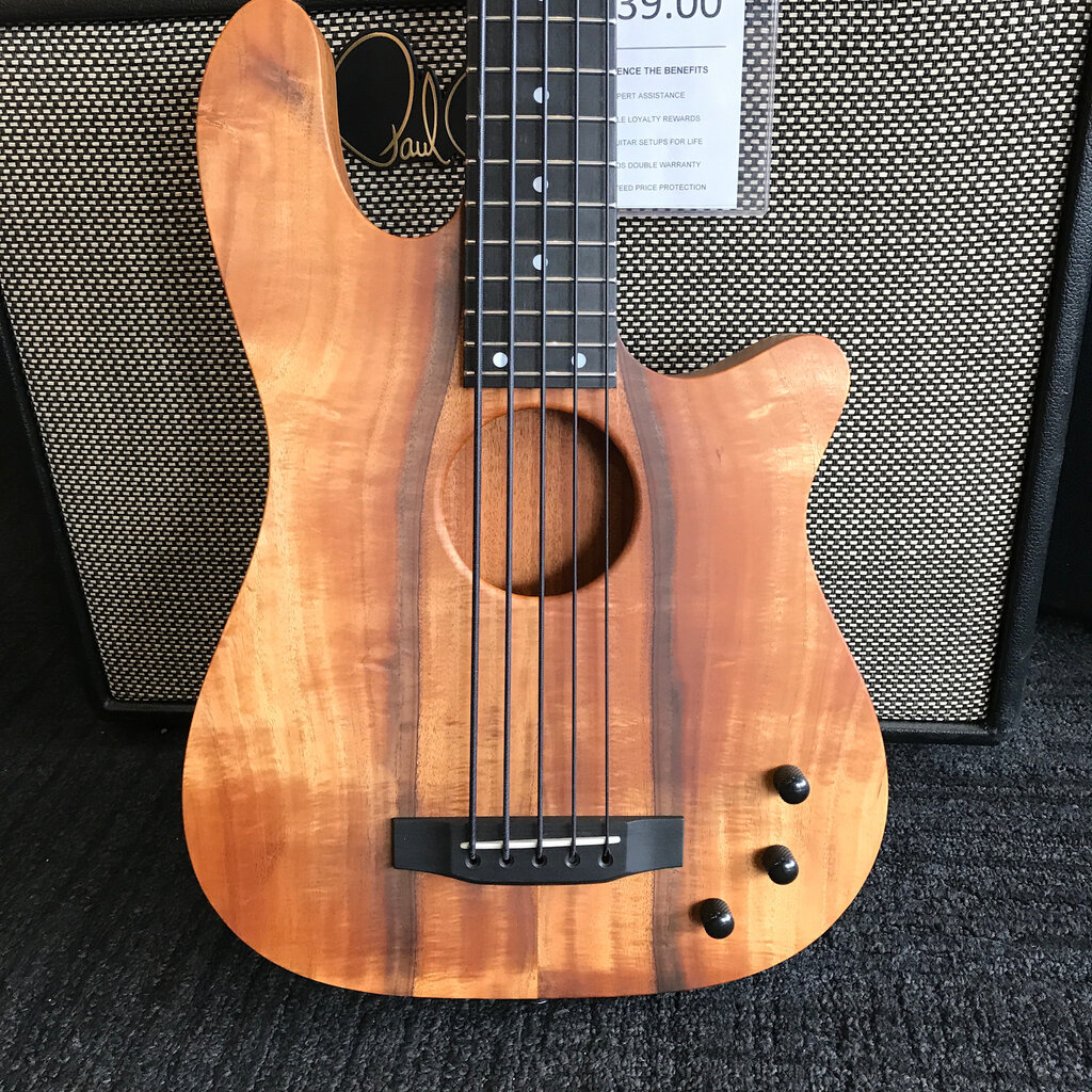 Fender Consignment/Used - Carvin  AC50 Bass Guitar - Semi-Acoustic, Stripped Koa, Piezo, made in USA