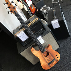 Fender Consignment/Used - Carvin  AC50 Bass Guitar - Semi-Acoustic, Stripped Koa, Piezo, made in USA