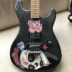 Consignment / Used Custom Hand Painted Day of the Dead Kramer Clone