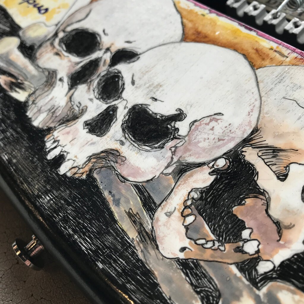 Consignment / Used Custom Hand Painted Day of the Dead Kramer Clone