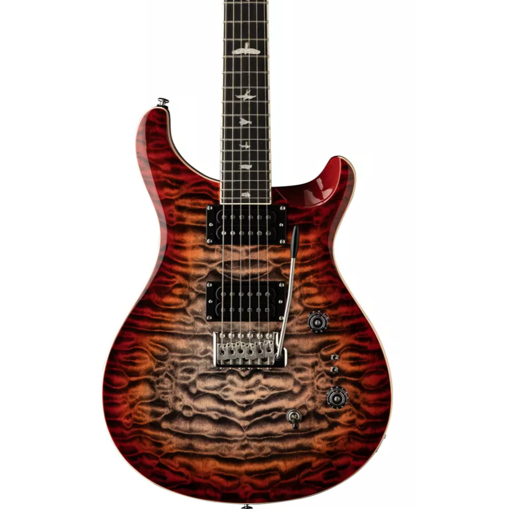 PRS PRS SE Custom 24-08 Quilt - Charcoal  Cherry Burst
