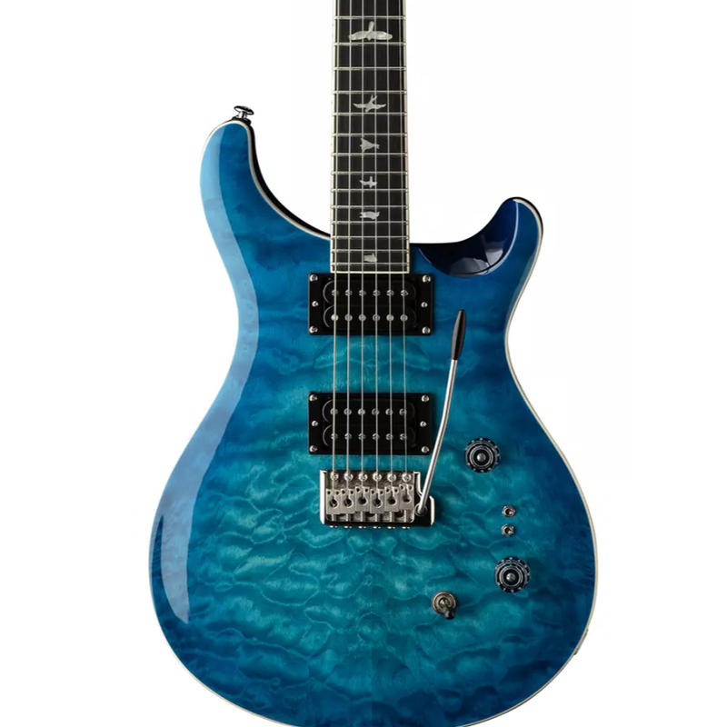 美品 PRS SE Custom 24 Blue Matteo Quilt Paul Reed Smith [PRS] SE Custom 24 Quilt Maple Limited Blue