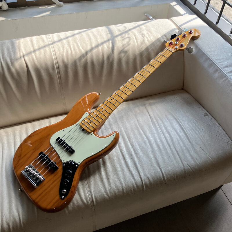 Consignment/Used Fender Pro II Jazz Bass V - Roasted Pine w/Hard Case