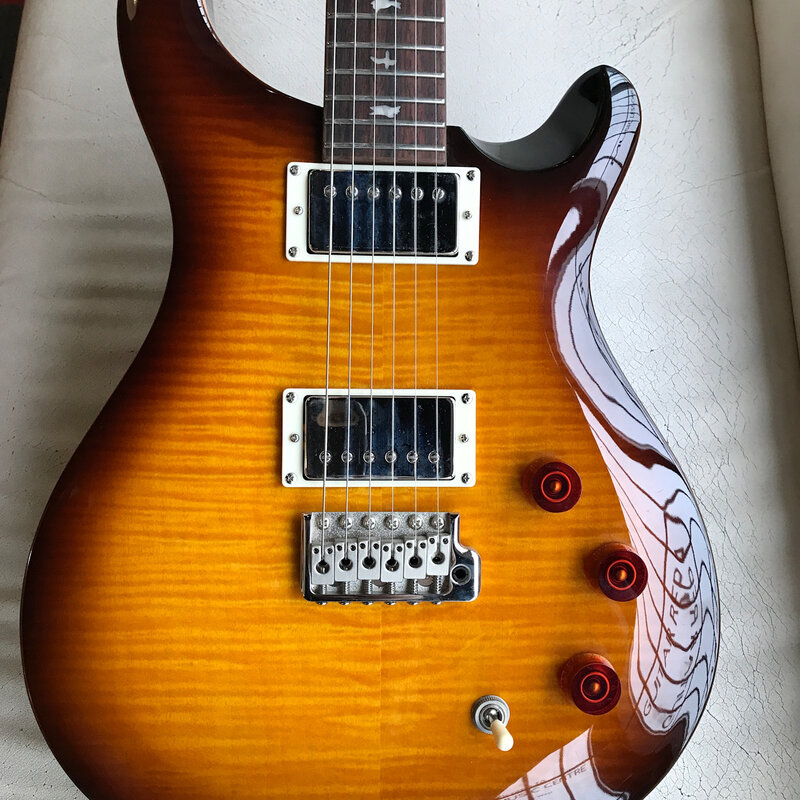 PRS Consignment/Used PRS SE DGT Birds McCarty Tobacco Sunburst