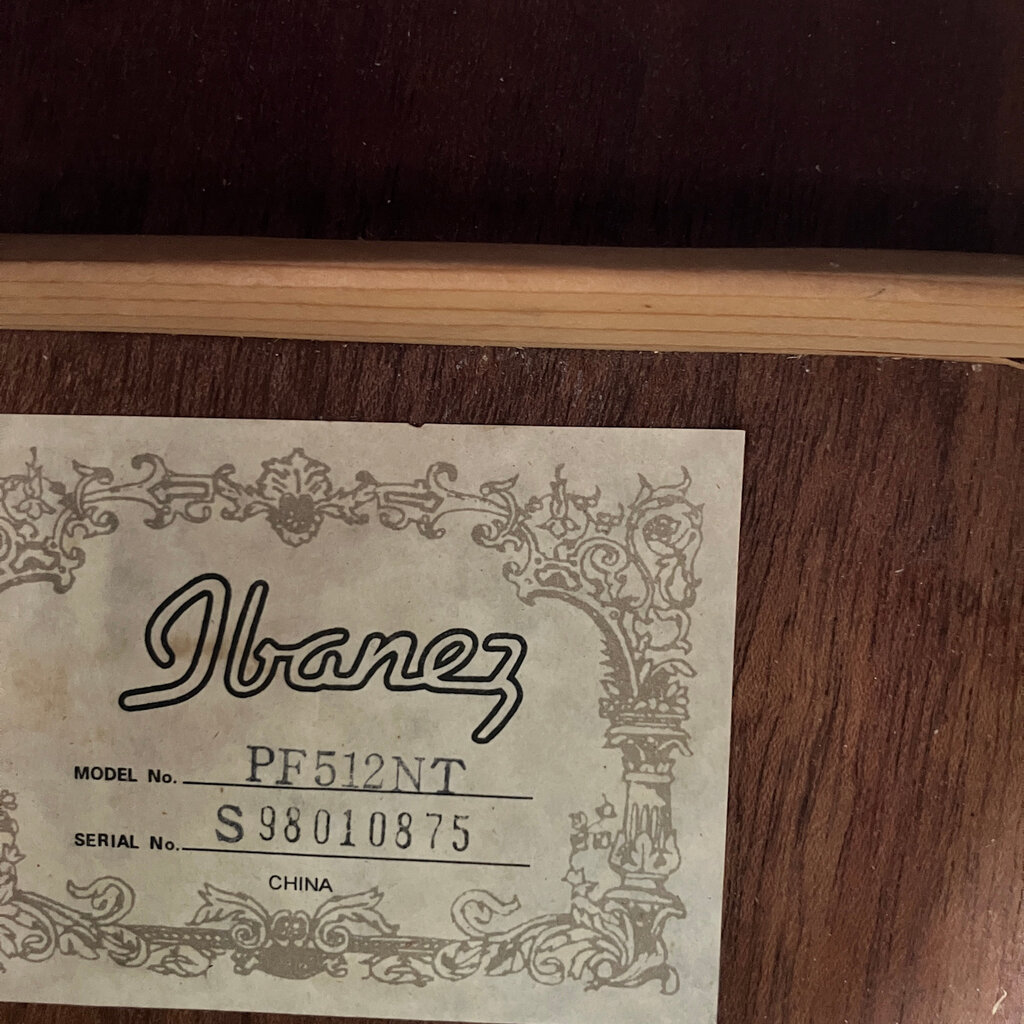 Consignment/Used Ibanez PF512NT 12-String