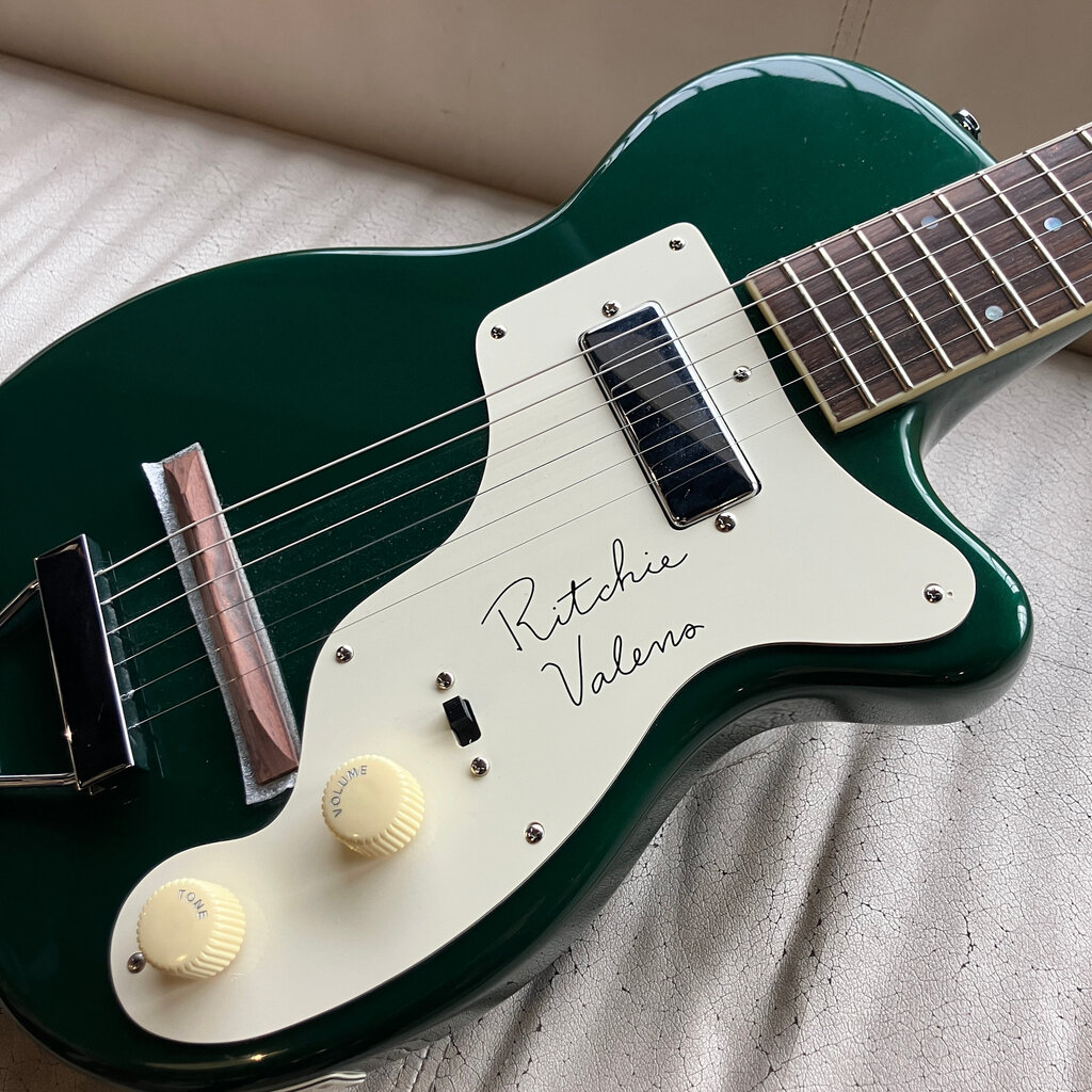 Consignment/Used Harmony H44 Ritchie Valens Signature Stratotone - Buick Green