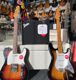 Fender Fender Squier Classic Vibe Electric Guitar Bundle w/Mustang LT25 Amplifier