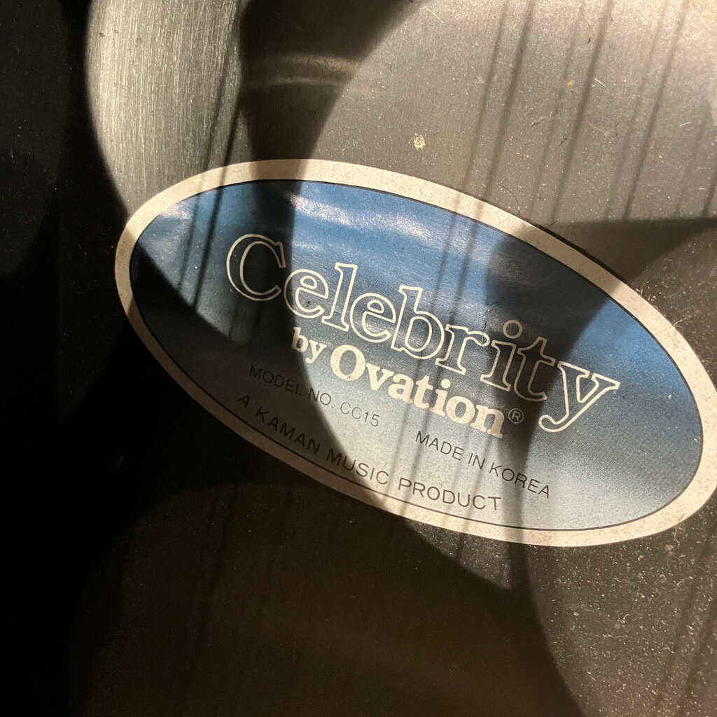 Consignment/Used Ovation Celebrity CC15 12-String w/Case